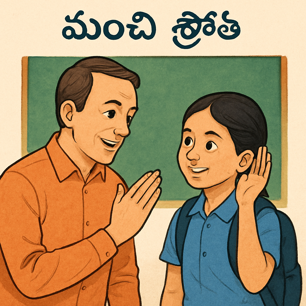 విద్యార్థులు మంచి మాటలు వినడం వలన