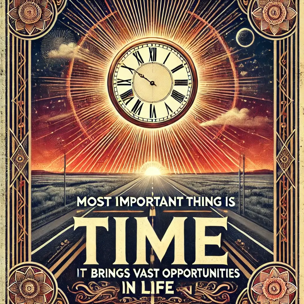 Time brings the best opportunities