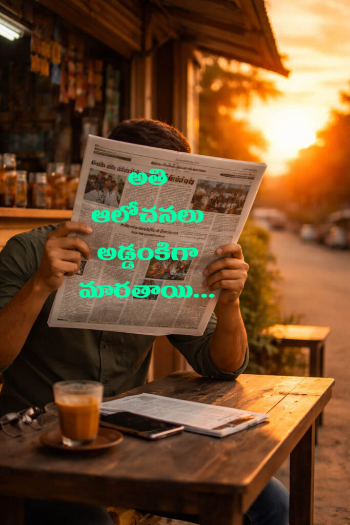 కథ: అంతులేని ఆలోచనలు అడ్డంకి అవుతాయి.